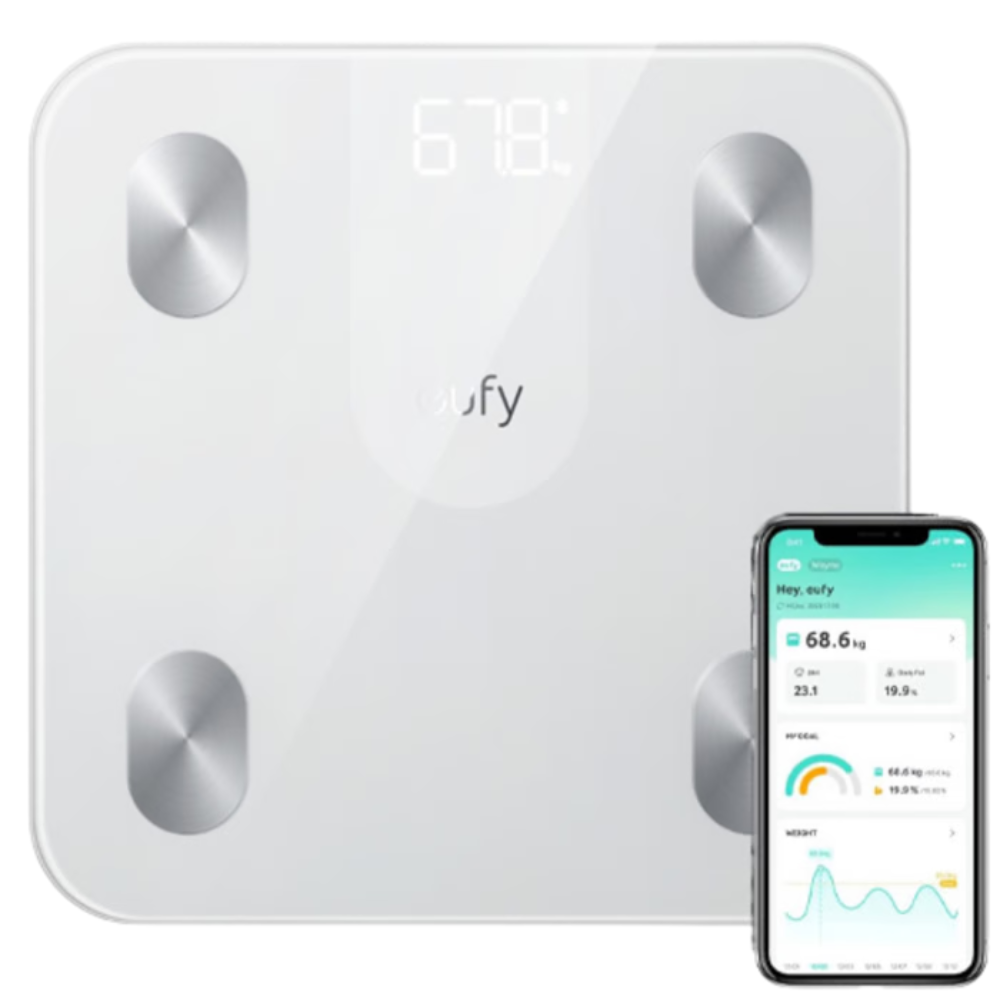 משקל אדם חכם Anker A1 Eufy - צבע לבן אחריות ע"י - יבואן הרשמי