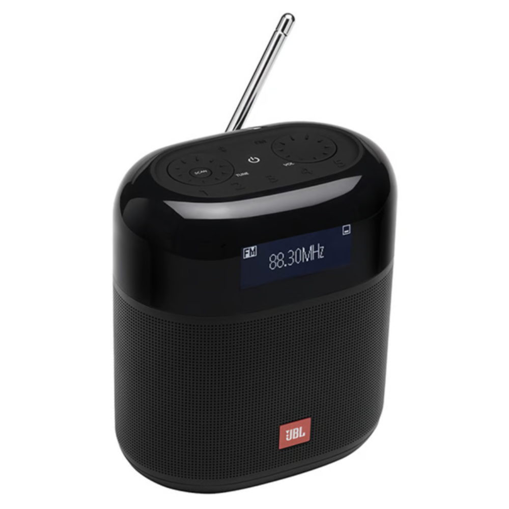 רמקול רדיו נייד JBL TUNER XL ללא ספק כוח - צבע שחור שנה אחריות ע"י - יבואן הרשמי