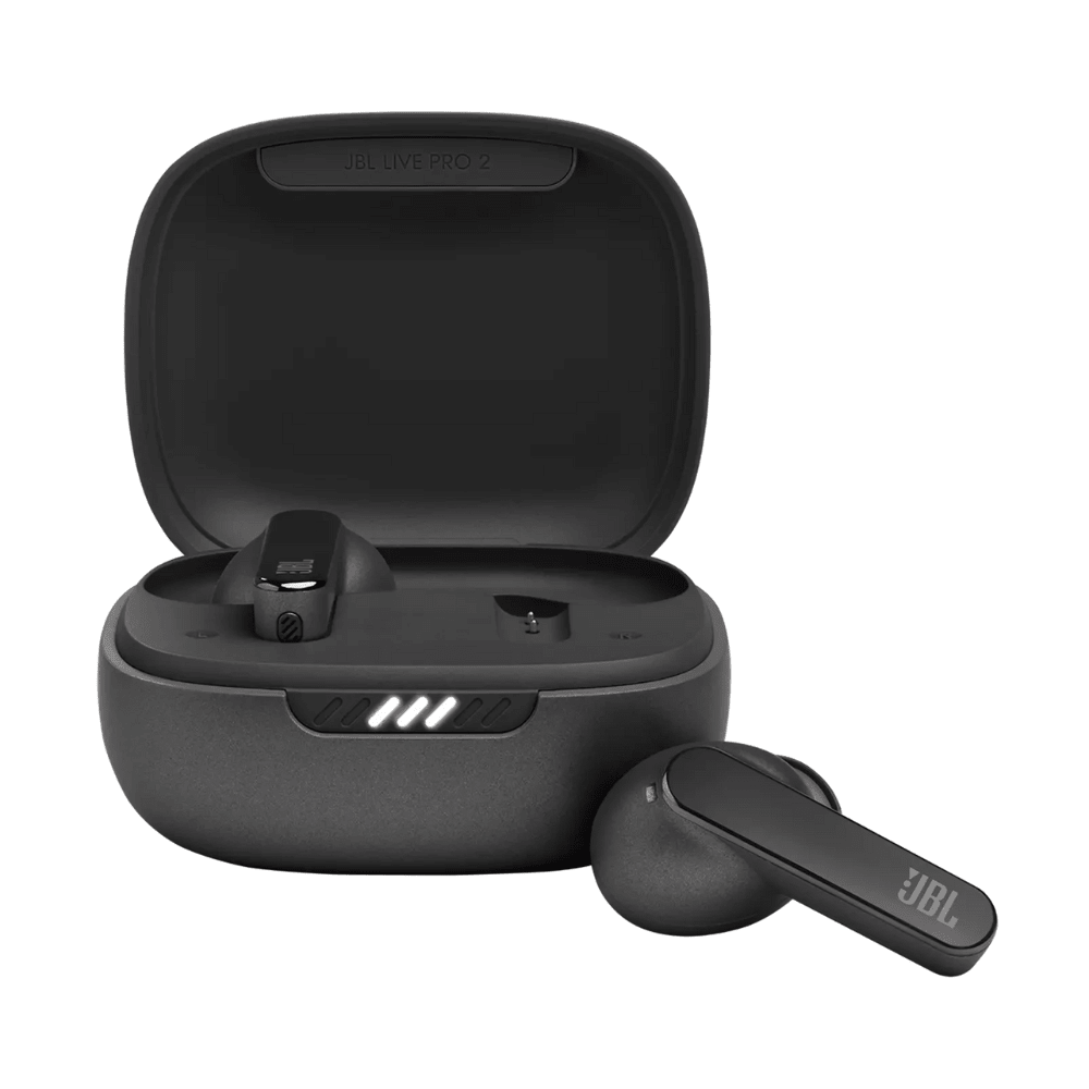 אוזניות אלחוטיות עם סינון רעשים אקטיבי JBL Live Pro 2 TWS - צבע שחור - K.B.V