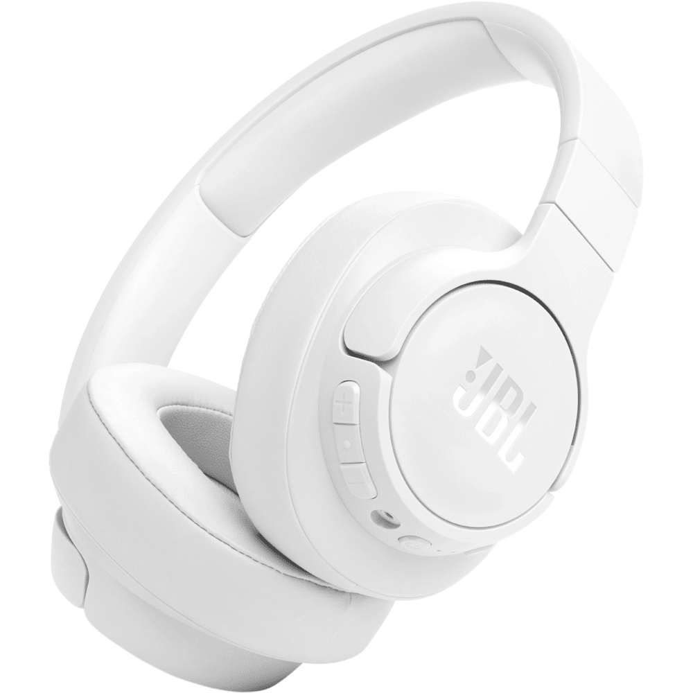 אוזניות קשת אלחוטיות JBL Tune 770NC ANC - צבע לבן - K.B.V