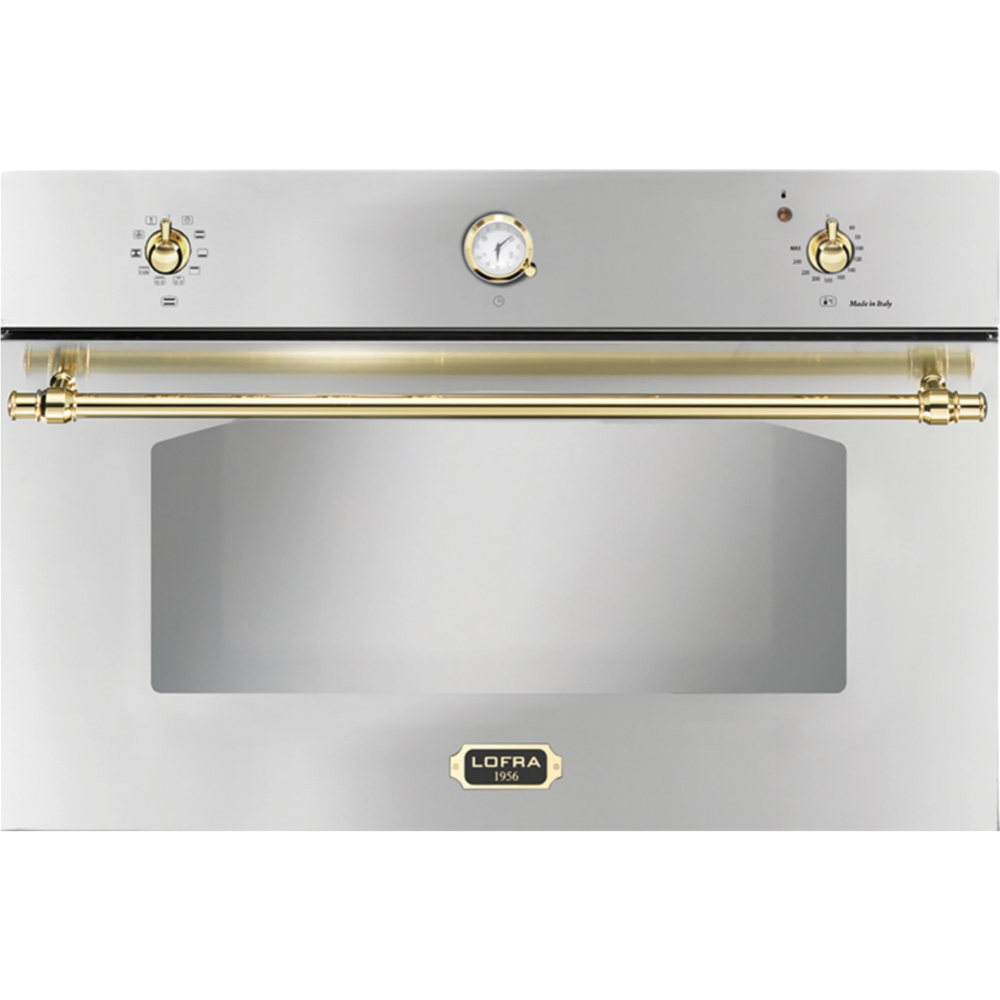 תנור אפייה בנוי 105 ליטר 90 ס"מ Lofra FRS99EE תוצרת איטליה - צבע כסוף עם פירזול זהב אחריות ע"י היבואן הרשמי