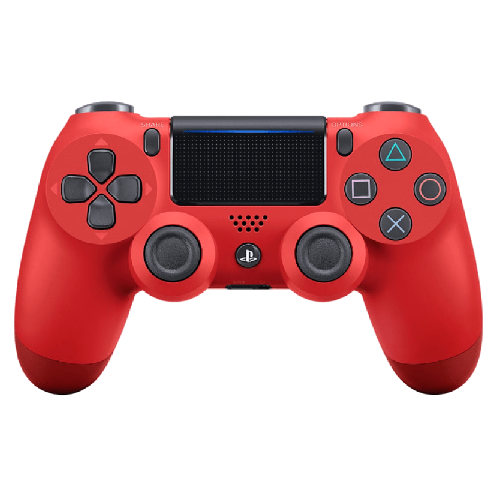 בקר אלחוטי Sony Dualshock 4 לקונסולת Sony Playstation 4 - צבע אדום שנה אחריות ע"י - יבואן הרשמי