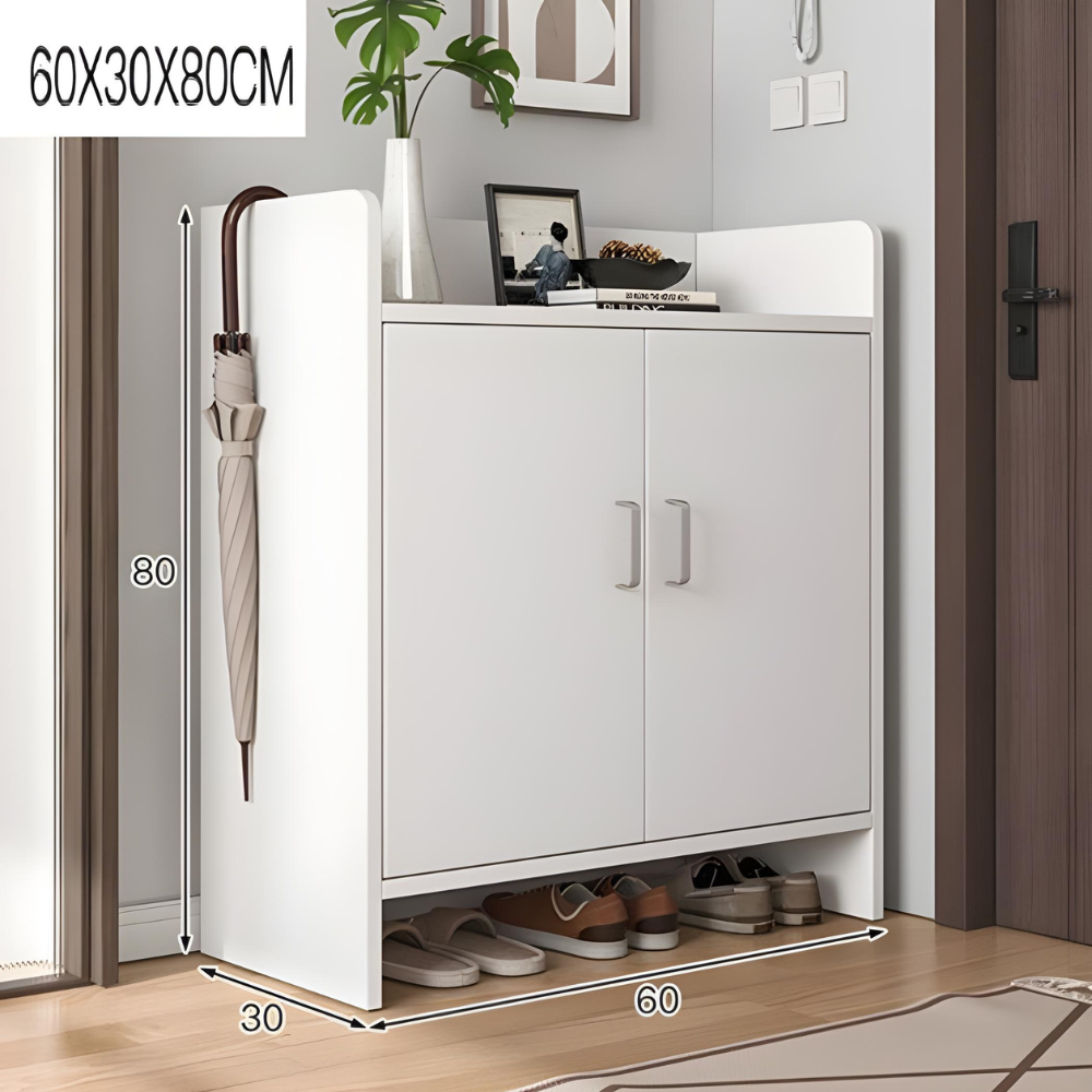 שידת נעליים ארון שירות רב תכליתי בעיצוב מודרני לבית ולמשרד רוחב 60 ס"מ דגם ROSSO ITALY RSM-5003 לבן - יבואן רשמי