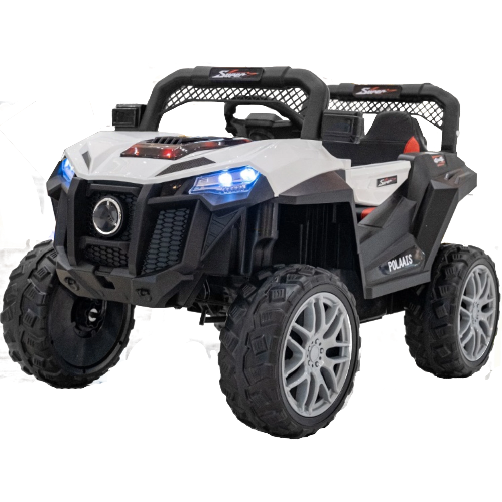 ג'יפ חשמלי לילדים Rosso Italy RSM-1036 / 12V - צבע לבן שנה אחריות - יבואן רשמי