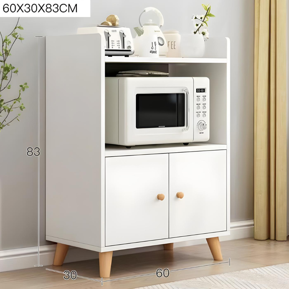 ארונית למיקרוגל גובה 83 ס"מ Rosso Italy RSM-2097 - צבע לבן - יבואן רשמי