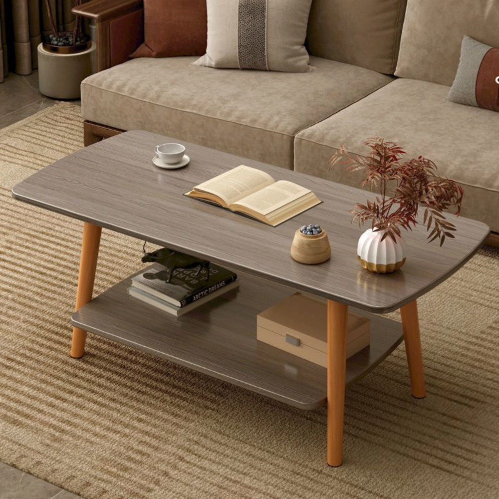 שולחן סלון פינת קפה יוקרתי ברוחב 120 ס"מ Rosso Italy RSM-3050 בצבע אפור - יבואן רשמי