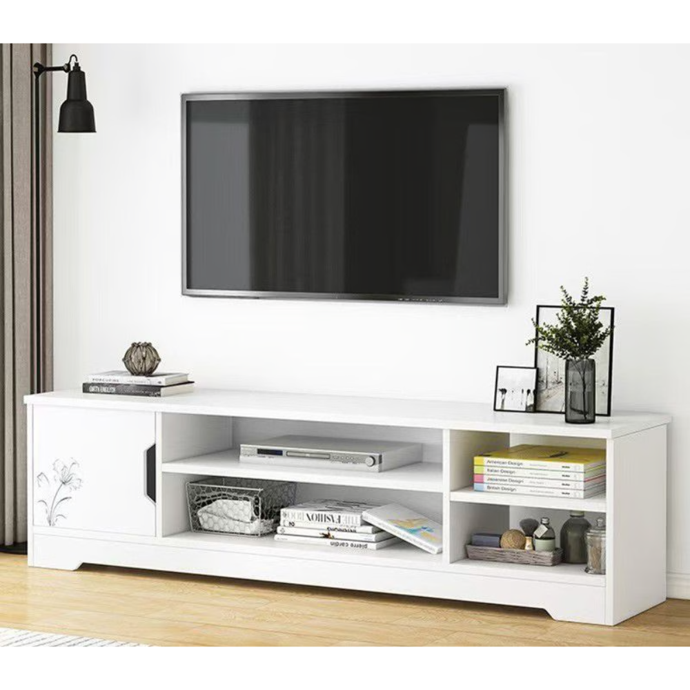 מזנון סלון מודרני ברוחב 120 ס"מ Rosso Italy RSM-3059 בצבע לבן - יבואן רשמי