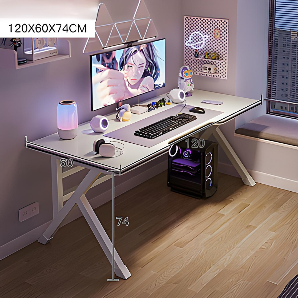 שולחן מחשב ענק דגם MRS-11 רוחב 1.2 מטר צבע לבן ROSSO ITALY - יבואן רשמי