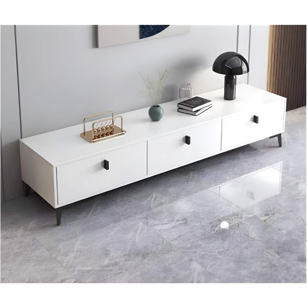 מזנון סלון מודרני 120 ס"מ צבע לבן דגם Rosso Italy RSM-3155 - יבואן רשמי