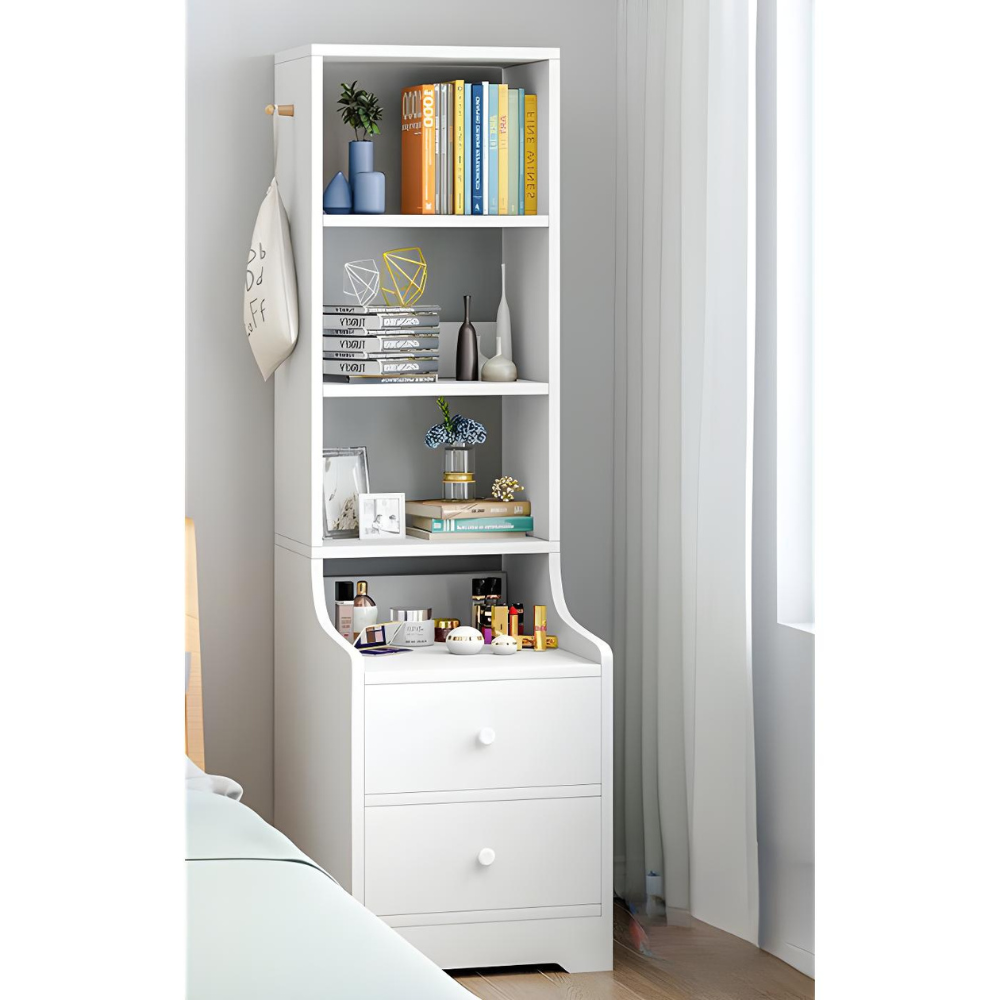 שידת לילה בעיצוב מודרני צבע לבן דגם Rosso Italy RSM-3137 - יבואן רשמי