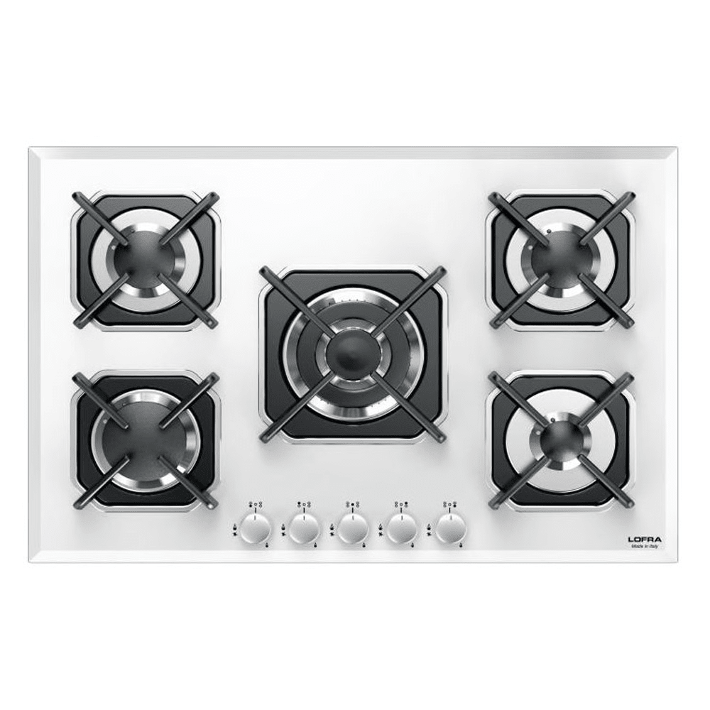 כיריים 75 ס''מ זכוכית לבן טורבו אמצע LOFRA HGB7E0 - K.B.V