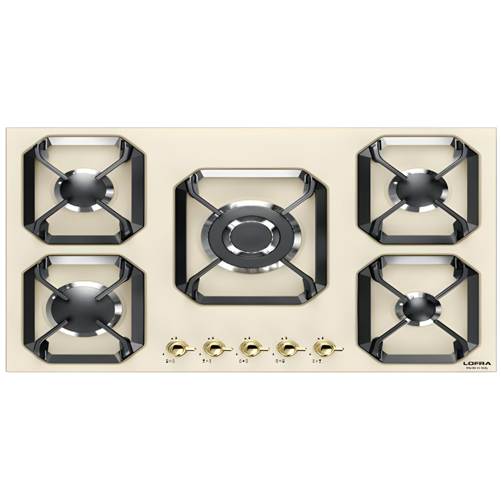 כיריים 90 ס''מ כפרי קרם פירזול זהב LOFRA HRBI9A0 GOLD - יבואן רשמי