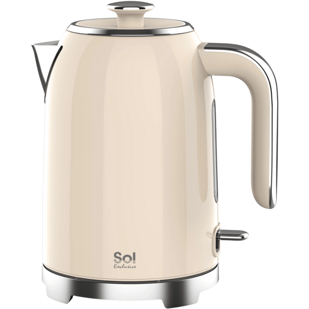 קומקום חשמלי 1.7 ליטר צבע קרם Sol SL-7002 - K.B.V