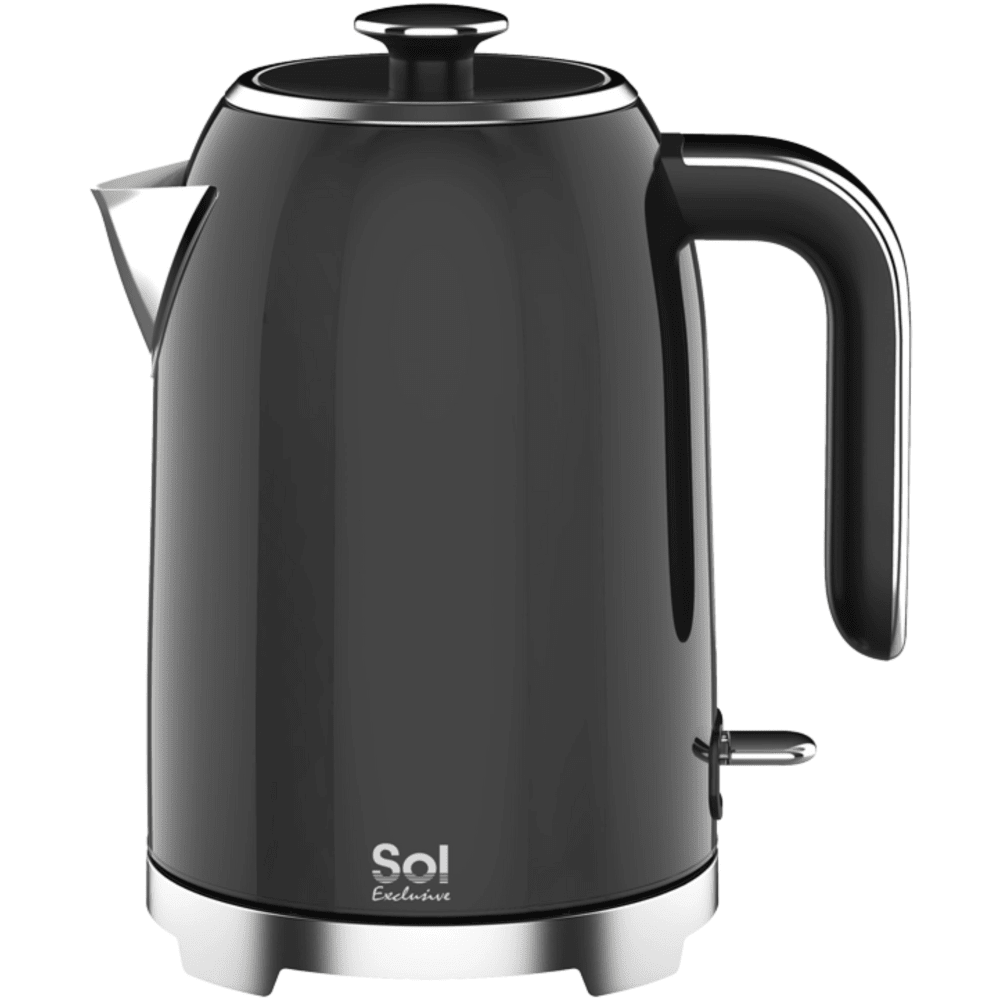 קומקום חשמלי 1.7 ליטר צבע שחור SOL SL-7003 - K.B.V