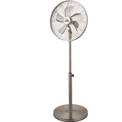 מאוורר עמוד 16" SOL SL-5301 - צבע נירוסטה מוברשת אחריות ע"י - יבואן רשמי