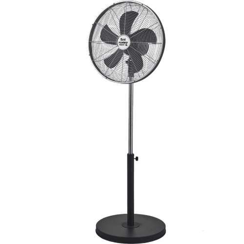 מאוורר עמוד 16" SOL SL-5300 - צבע שחור מט - K.B.V