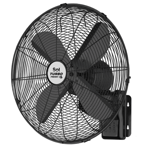 מאוורר תלייה כולל שלט 18" SOL professional SL-5306 - צבע שחור מט - K.B.V