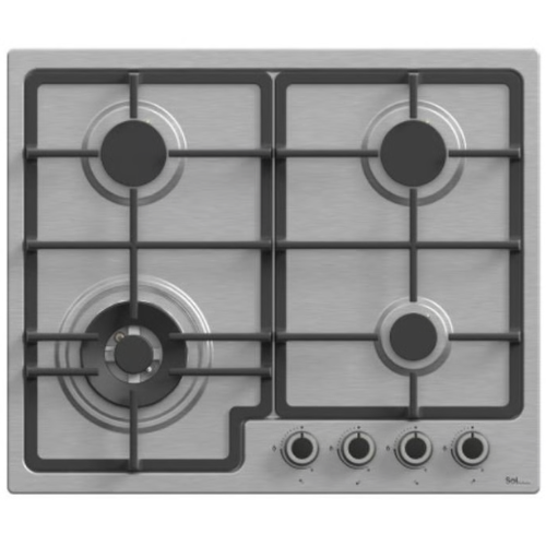 כיריים גז 4 להבות נירוסטה דגם Sol fm6XW-241 - יבואן רשמי