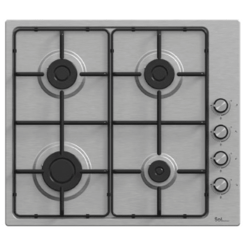 כיריים גז 4 להבות נירוסטה דגם Sol fm6xg-226 - K.B.V
