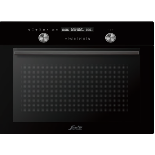 תנור בנוי משולב מיקרו CUISINE 6071 BL שחור SAUTER - אחריות - יבואן רשמי