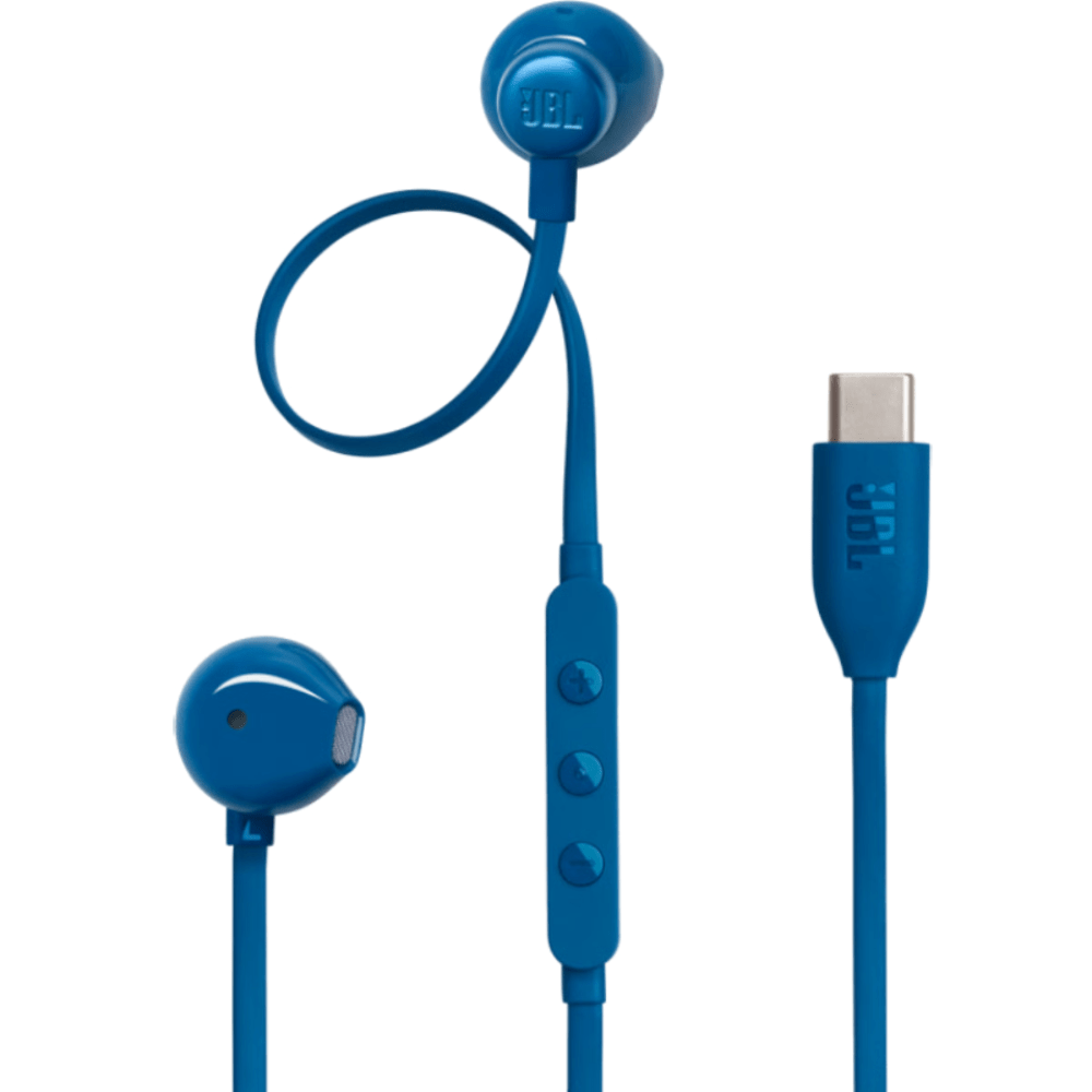 אוזניות JBL Tune T305C Type-C - צבע כחול - K.B.V