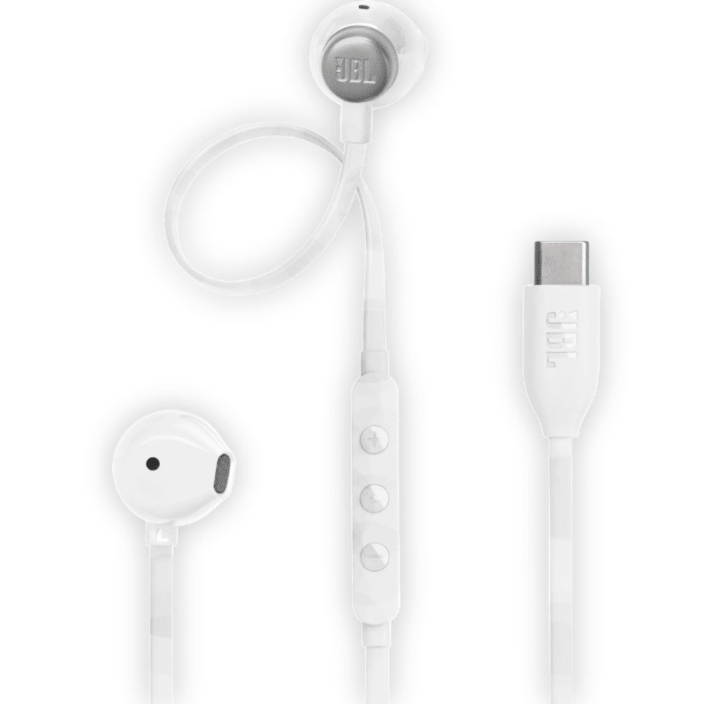 אוזניות JBL Tune T305C Type-C - צבע לבן - K.B.V