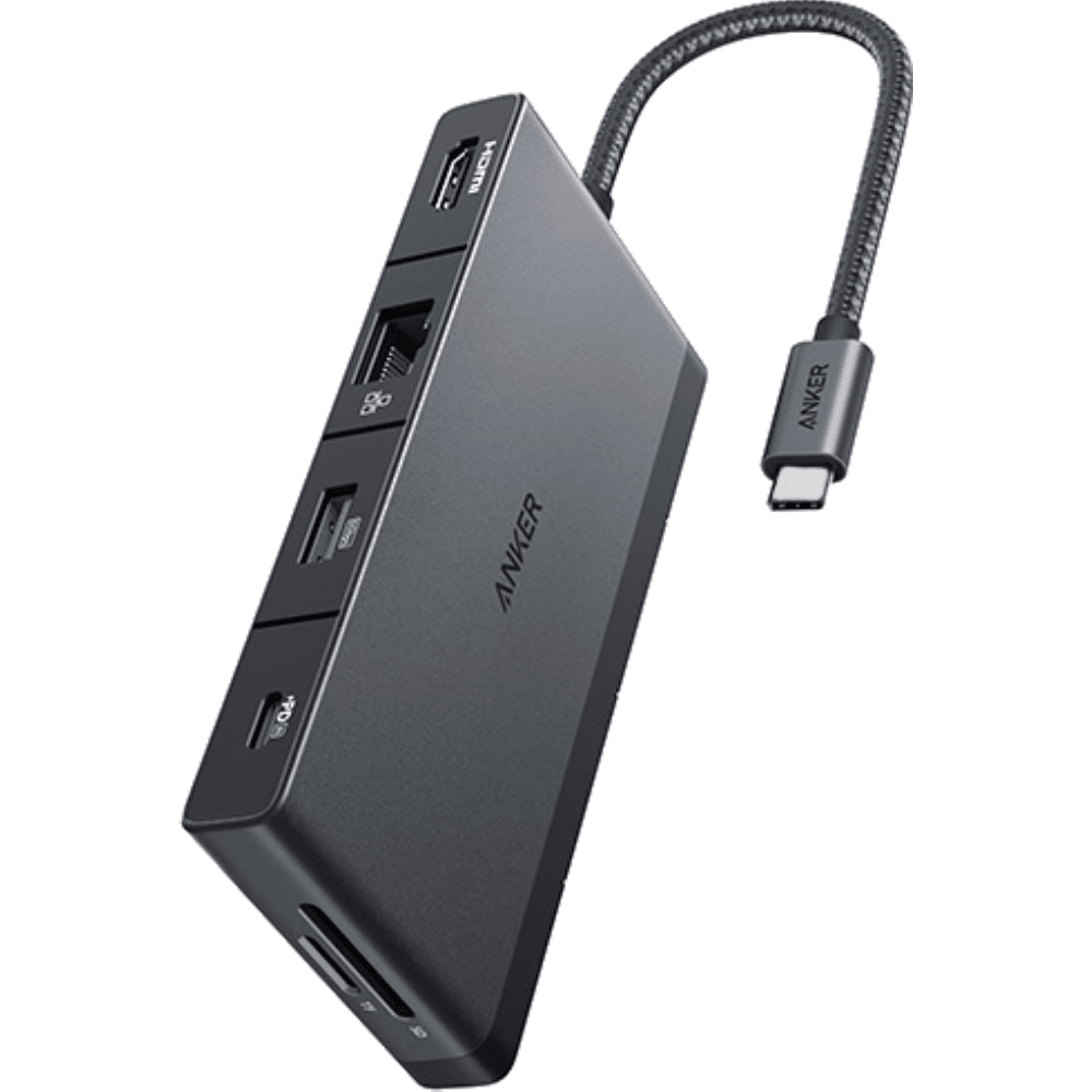 תחנת עגינה 9 ב-1 Anker 552 USB-C 4K HDMI - צבע שחור - K.B.V
