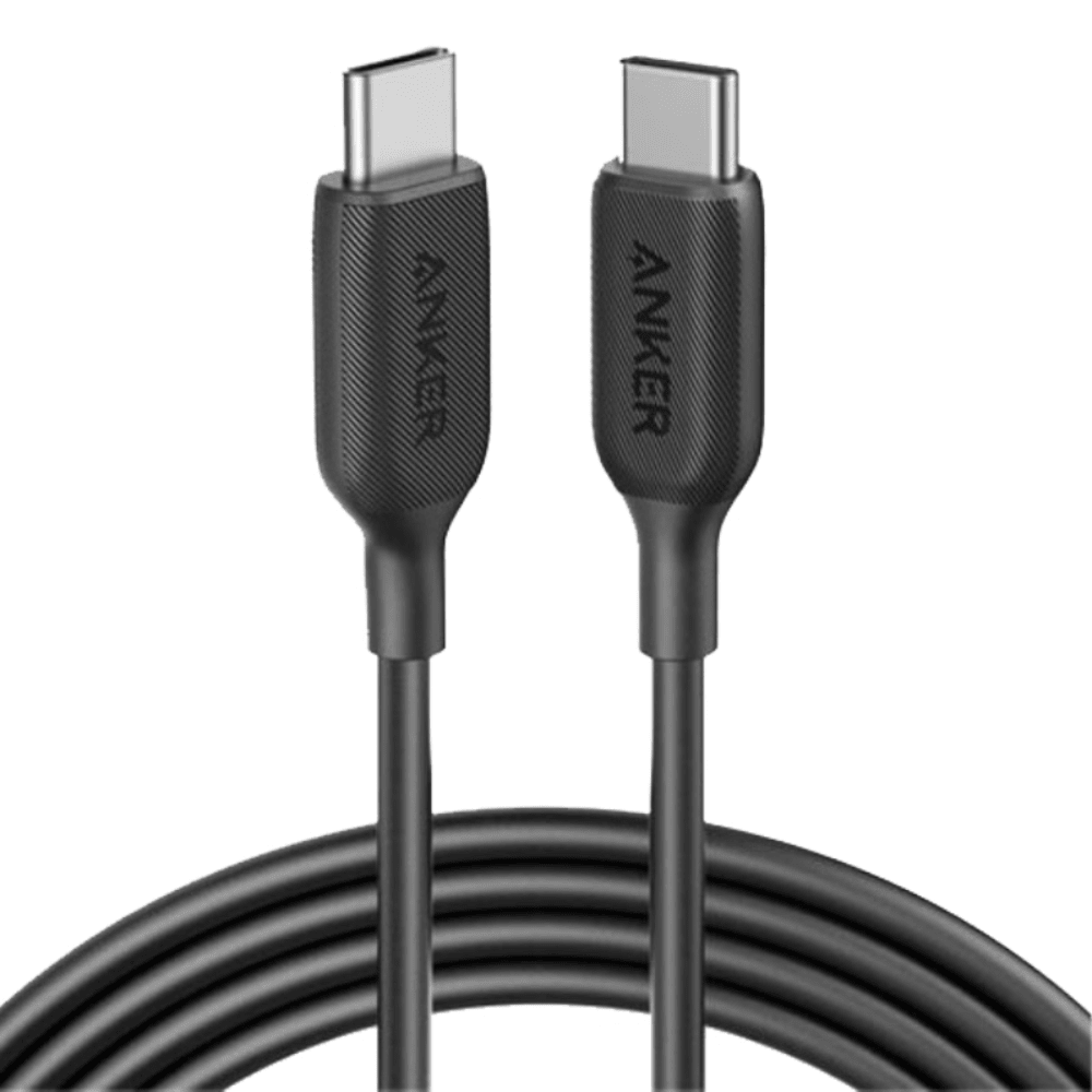 כבל Anker Powerline Type-C to Type-C - באורך 1.8 מטר צבע שחור - K.B.V