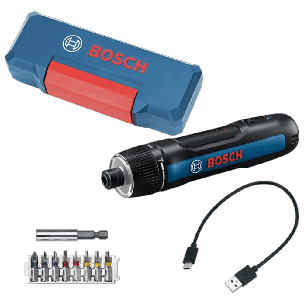 בוש גו מברגון נטען 3.6 V עם 25 ביטים, מטען וארגז קשיח Bosch Go 3 BOSCH - K.B.V