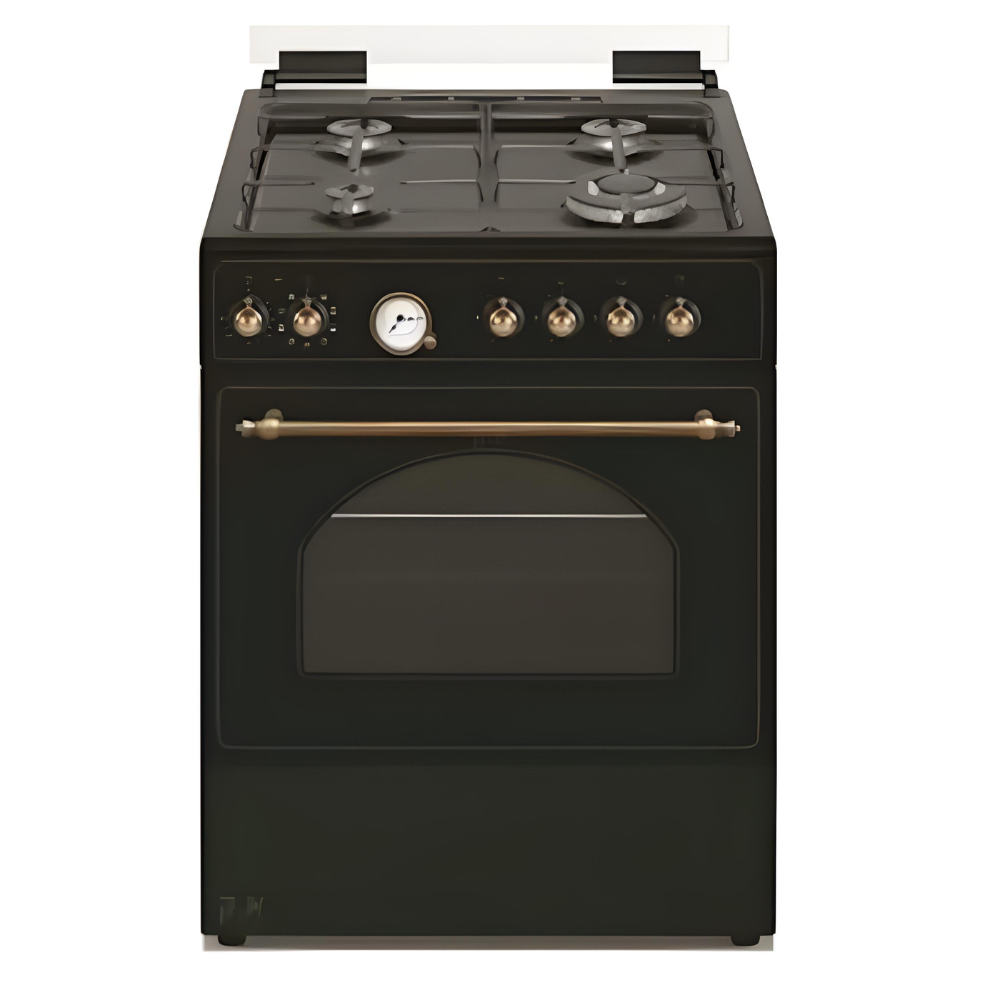 תנור משולב מבערים - 60 ס"מ LaCasa LC6060RB שחור כפרי - יבואן רשמי