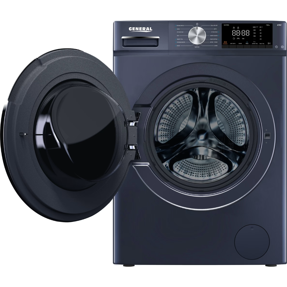 מכונת כביסה פתח חזית 7 ק"ג GENERAL GE70MS כסוף - יבואן רשמי
