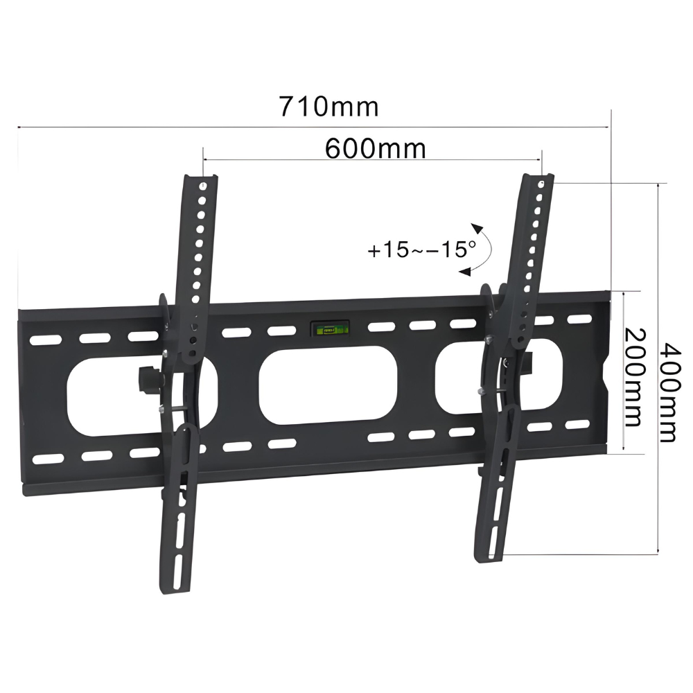 מתקן צמוד קיר עם הטיית זווית לגודל מסך “75 -“37 Audio Line PLB-700T - יבואן רשמי