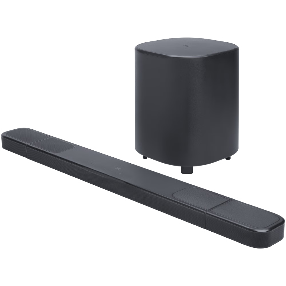 מקרן קול עם רמקולים וסאבוופר אלחוטיים JBL Bar 1000MK2 960W - צבע שחור שנה אחריות ע"י - יבואן הרשמי