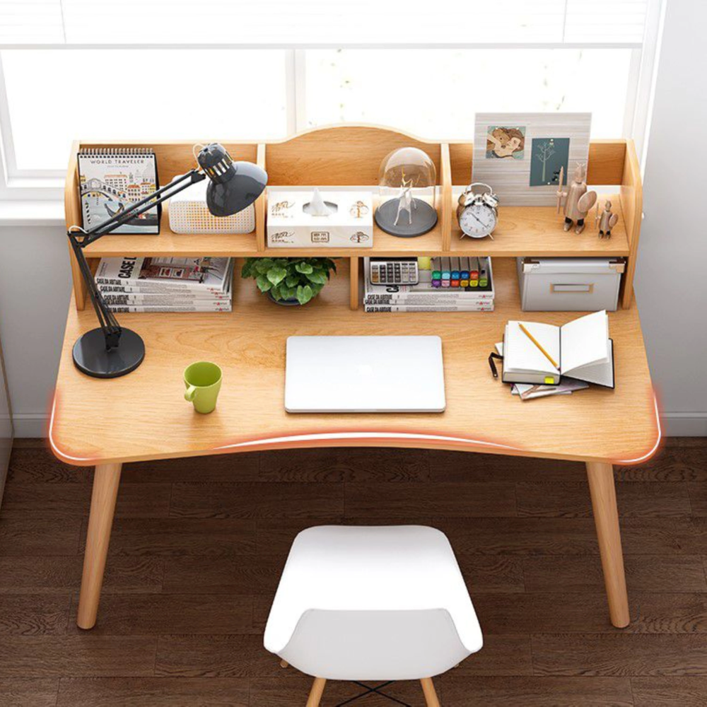 שולחן מחשב כתיבה ענק רוחב 120 ס"מ Rosso Italy RSM-2020-WOOD - צבע עץ - יבואן רשמי