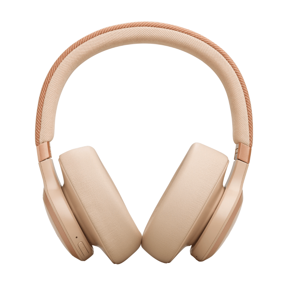 אוזניות קשת אלחוטיות JBL Live 770NC - צבע קרם - K.B.V