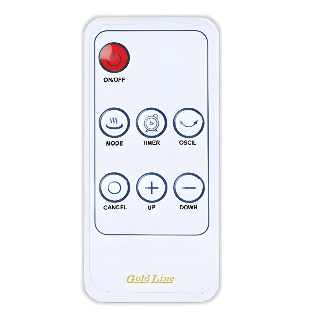 מזגנית חימום קרמית גדולה לתלייה + שלט W2500 GOLD LINE ATL-535 - K.B.V