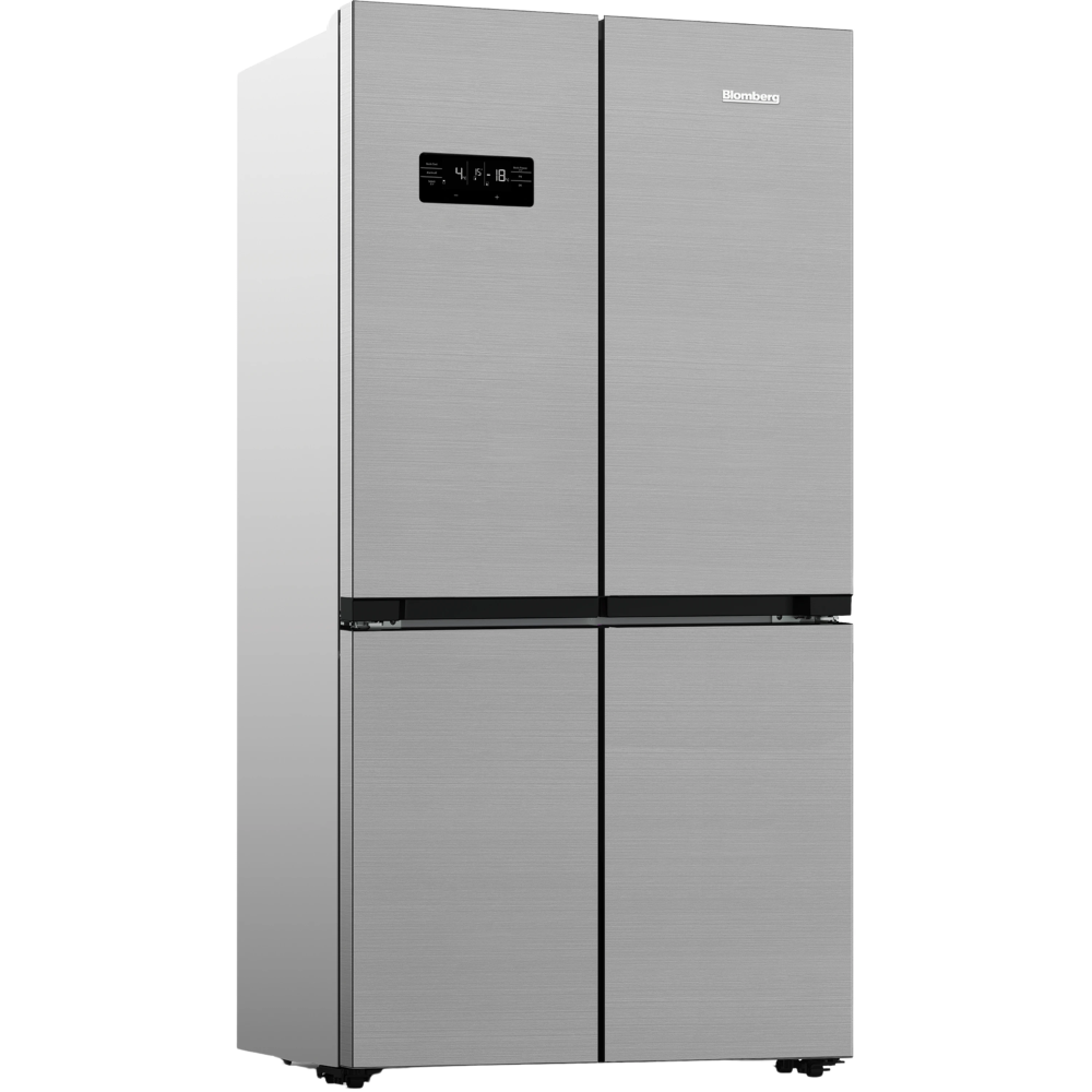 מקרר 4 דלתות Blomberg KQD1628XP כולל התקן שבת ומייצר קרח - גימור נירוסטה אחריות - יבואן רשמי