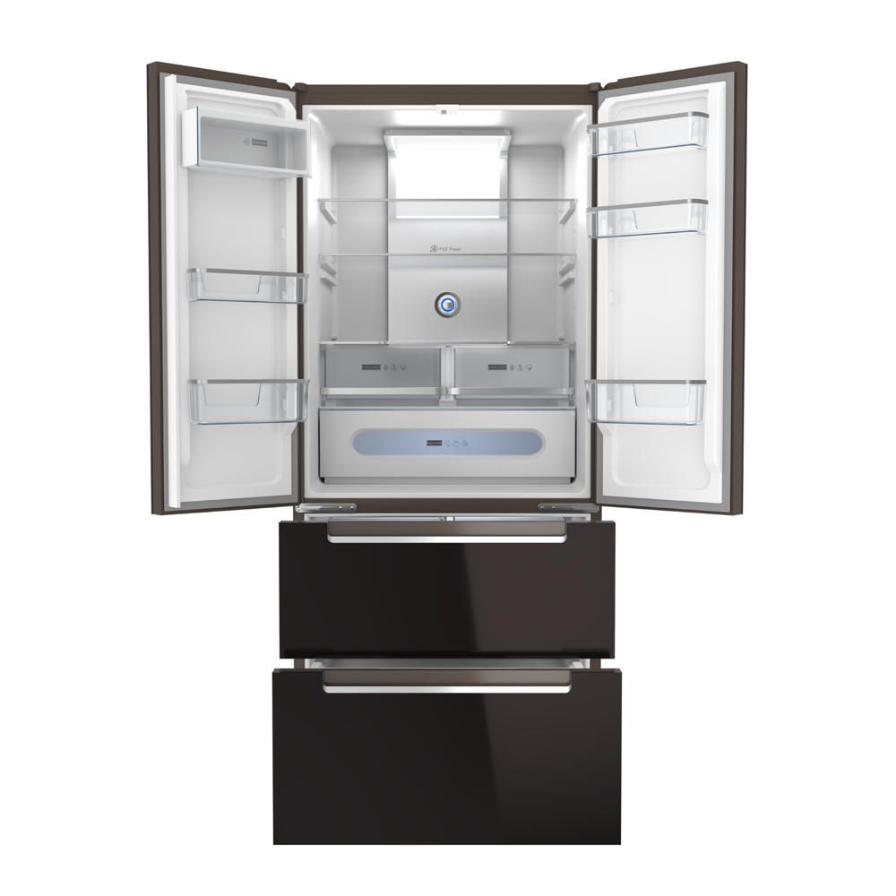 מקרר 4 דלתות זכוכית שחורה 500 ליטר תצוגה דיגיטלית RFD-77820 TEKA - יבואן רשמי