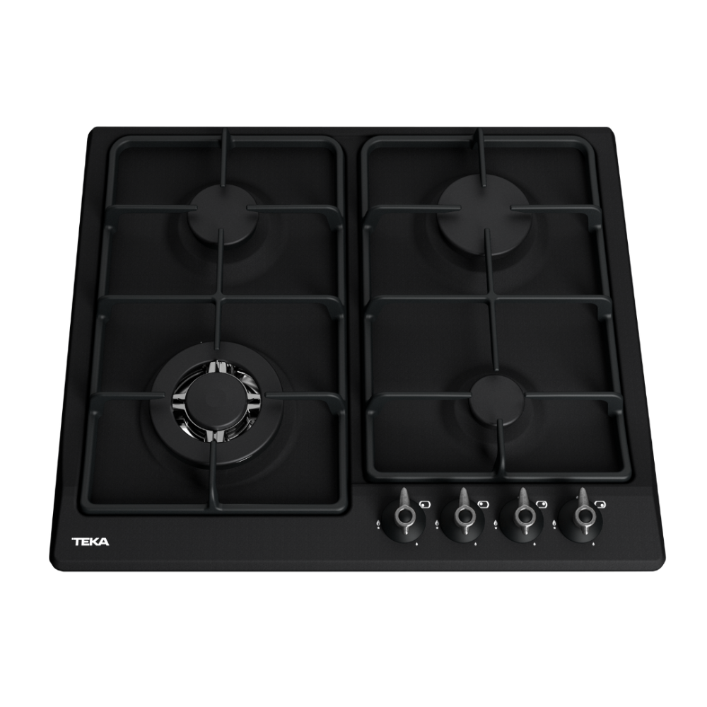 כיריים גז שחורות עם ידיות שליטה קדמיות TEKA EH 60 4G AI AL B