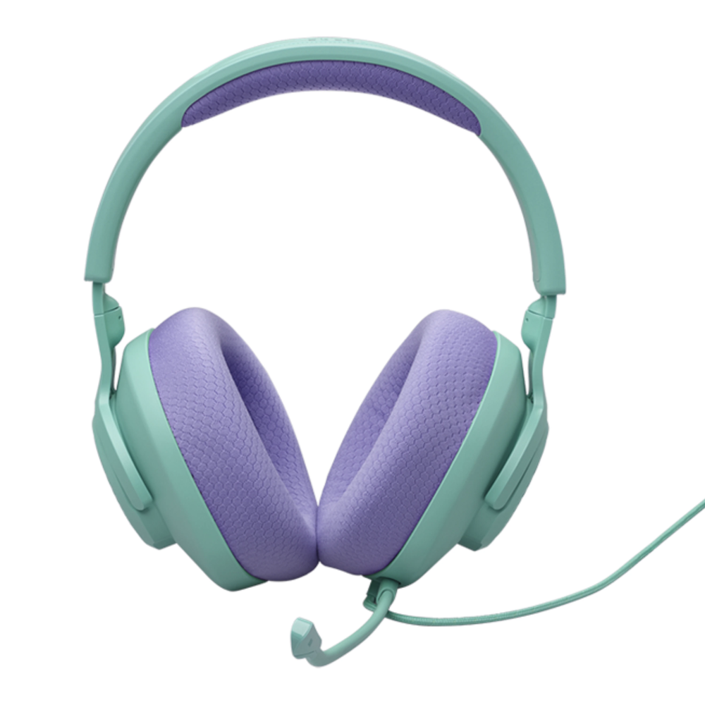 אוזניות גיימינג חוטיות JBL QUANTUM 100M2 - צבע ירוק /כחול אחריות ע"י - יבואן הרשמי