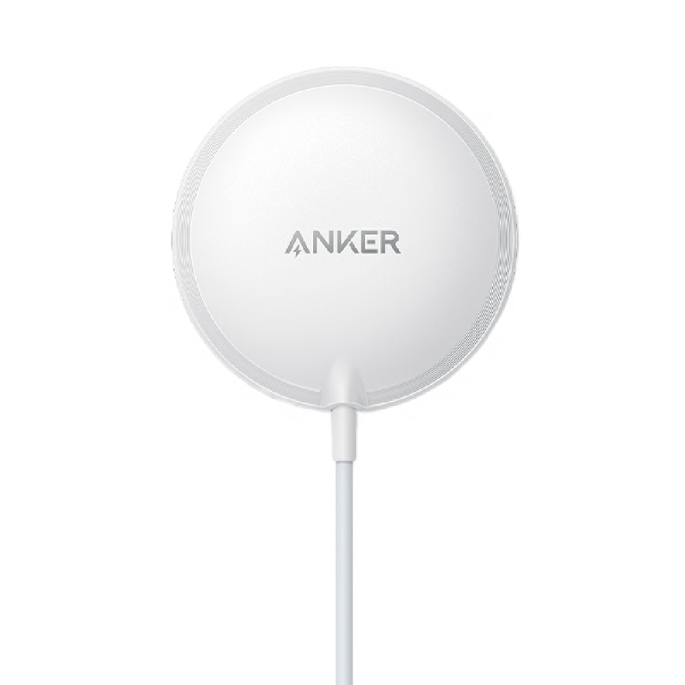 מטען אלחוטי Anker PowerWave Magnetic Pad - צבע לבן אחריות ע"י - יבואן הרשמי