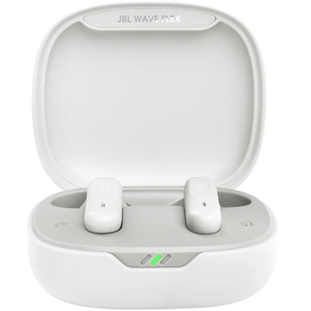 אוזניות אלחוטיות JBL Wave Flex TWS IP54 - צבע לבן שנה אחריות ע"י - יבואן הרשמי