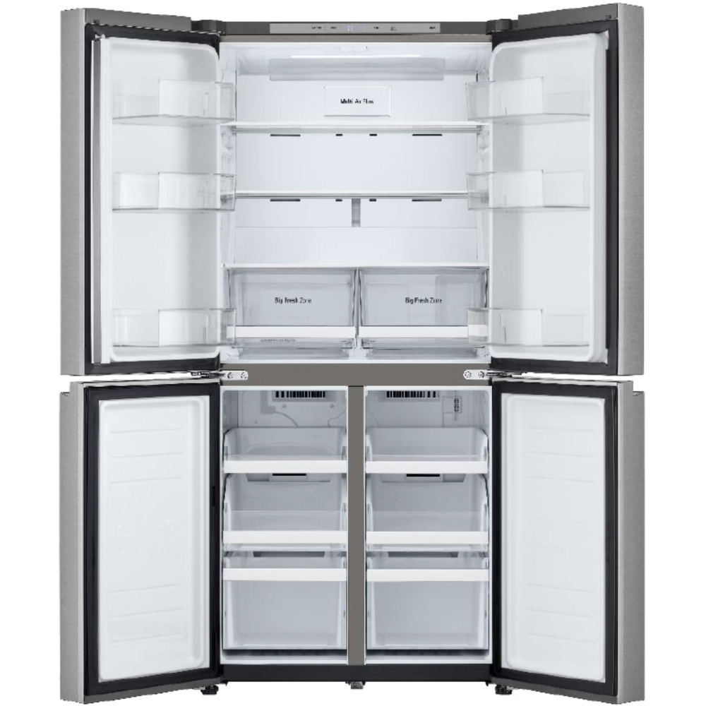 מקרר מקפיא תחתון 530 ליטר LG GR-B628BE עם התקן שבת מובנה - גימור נירוסטה מוברשת - יבואן רשמי