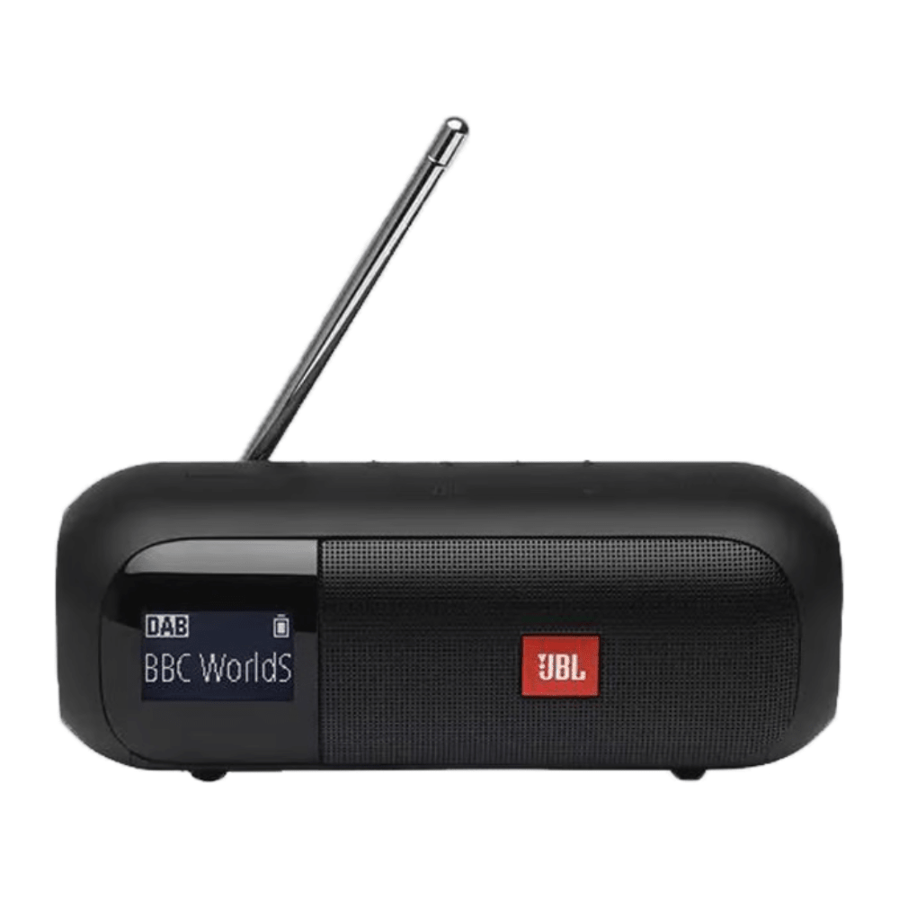 רמקול נייד כולל רדיו JBL Tuner 2 - צבע שחור - K.B.V