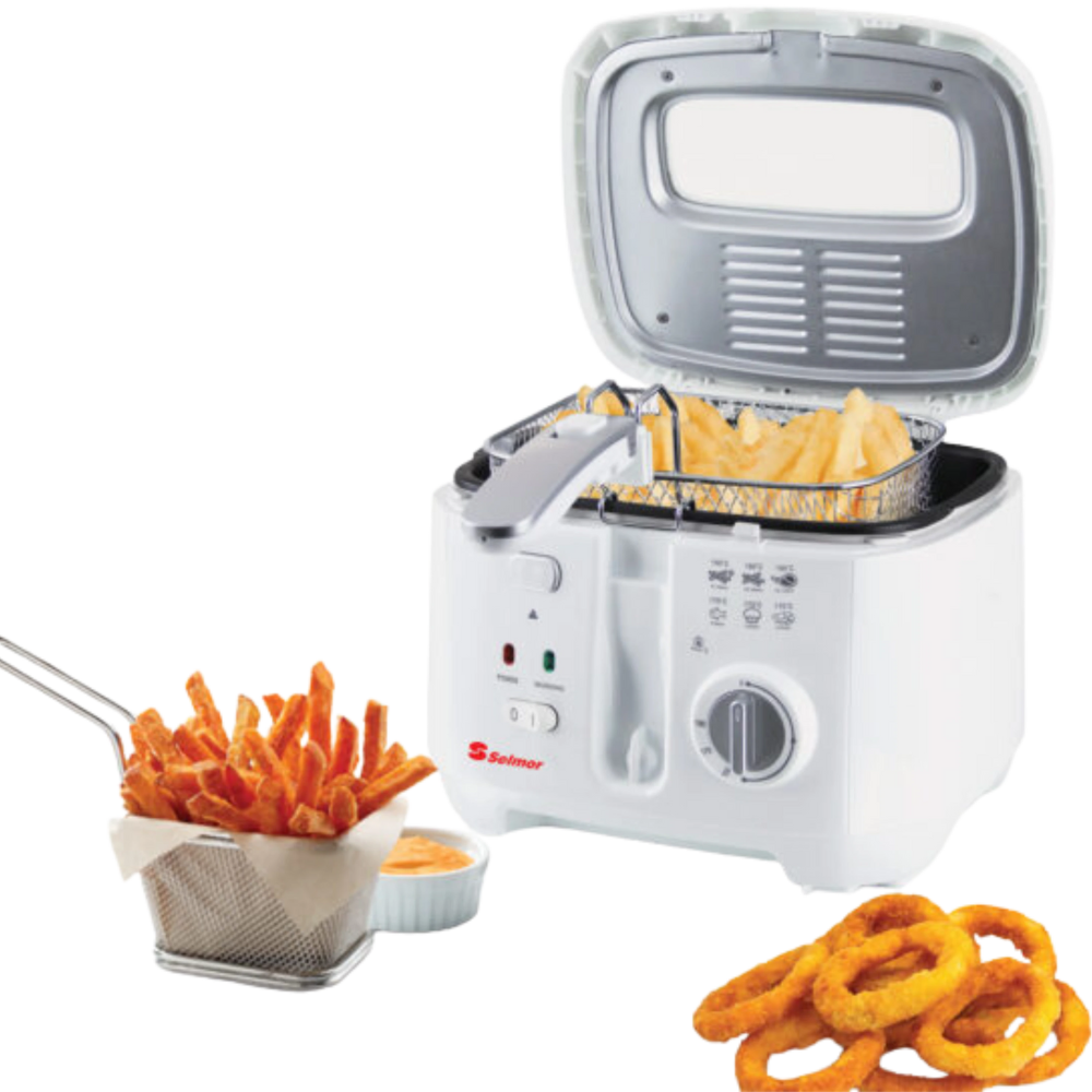 סיר טיגון צ'יפסר Selmor SE-295 - צבע לבן אחריות ע"י - יבואן הרשמי