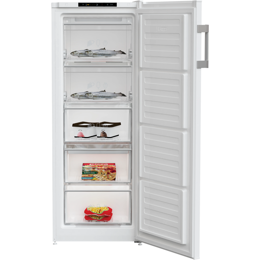 Blomberg מקפיא 5 מגירות Blomberg FNT9557W - גימור לבן - יבואן רשמי