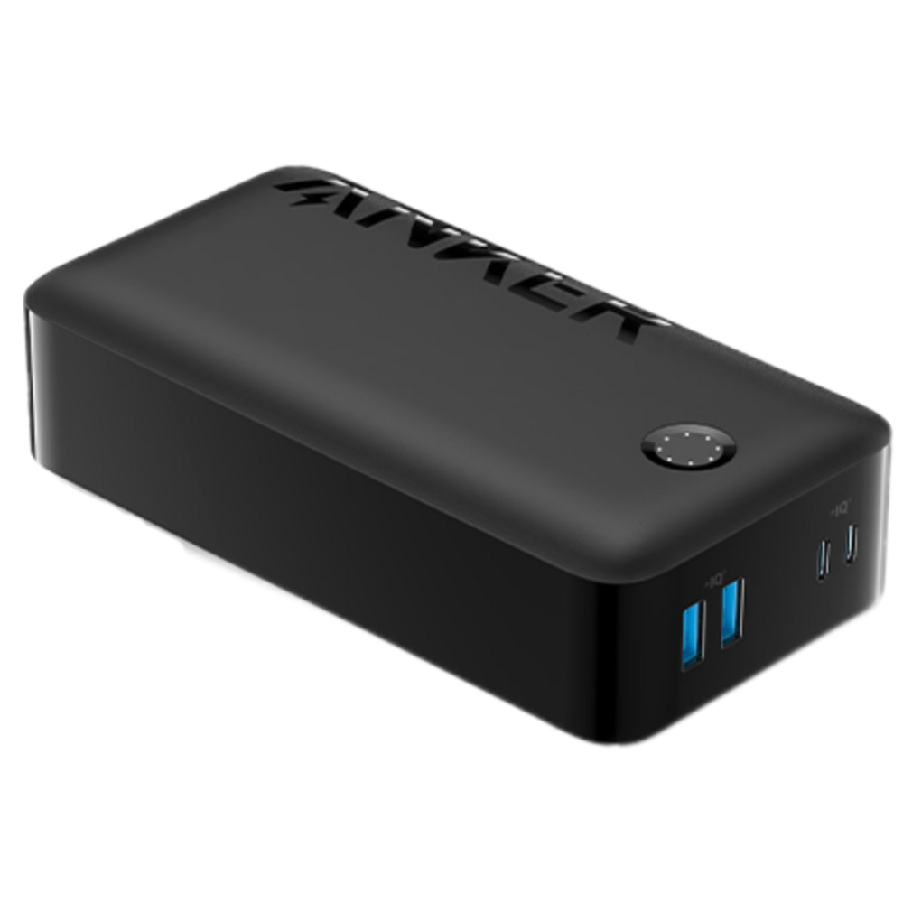 סוללת גיבוי Anker PowerCore 40,000mAh USB-C - צבע שחור שנה אחריות ע"י - יבואן הרשמי