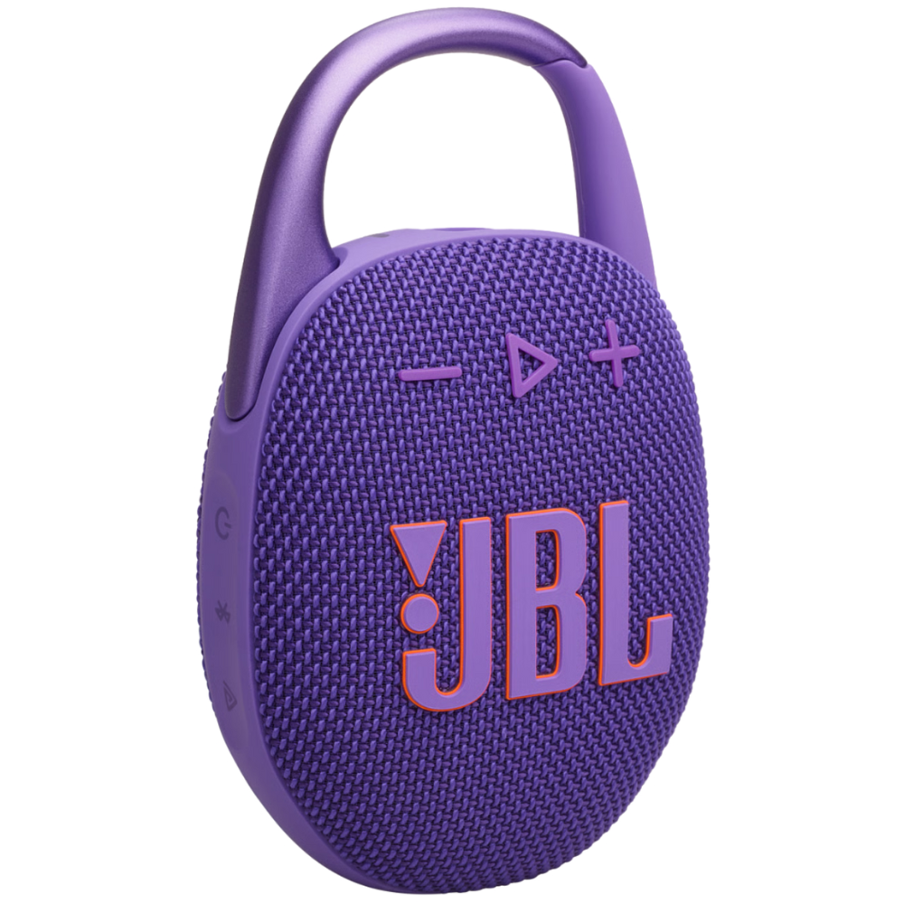רמקול אלחוטי JBL Clip 5 IP67 7W - צבע סגול שנה אחריות ע"י - יבואן הרשמי