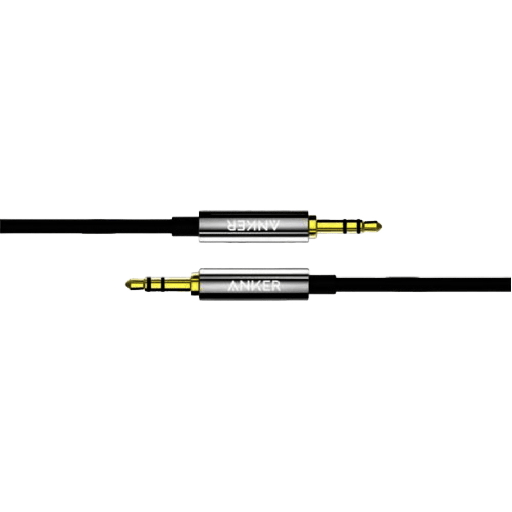 כבל Anker Aux 3.5mm Audio - צבע שחור - K.B.V