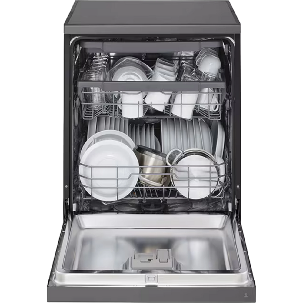 מדיח כלים רחב 14 מערכות כלים LG DFC513FM - גימור נירוסטה מושחרת - יבואן רשמי